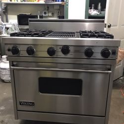 Viking 36”Wide Gas Range Stove In Stainless Steel 