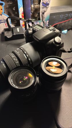 Canon EOS 20D DSLR Camera Kit w/ Canon 18-55mm IS & Sigma 70-300mm Lenses