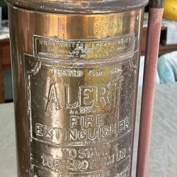 Antique Fyr Fyter Copper Fire Extinguisher