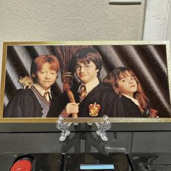 24k Gold Plated Harry Potter Banknote 