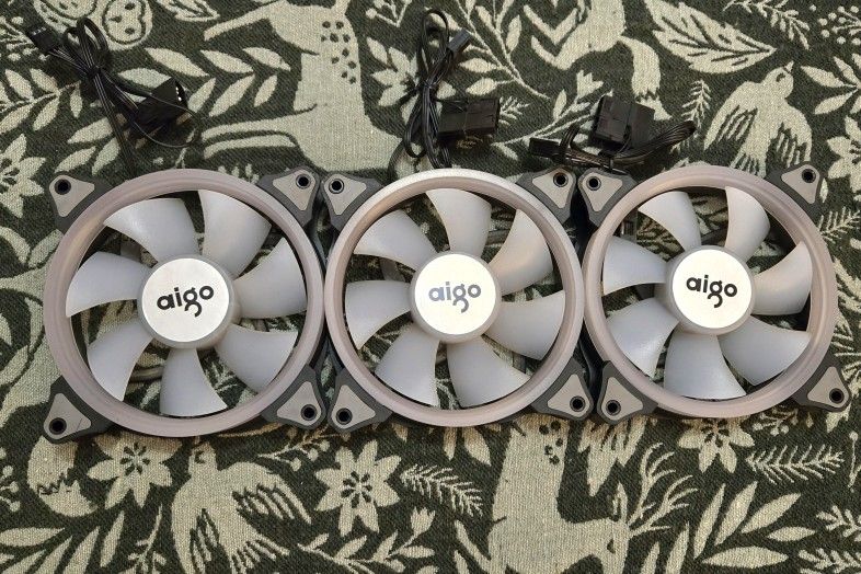 (3) AIGO 120mm PC Case Fans