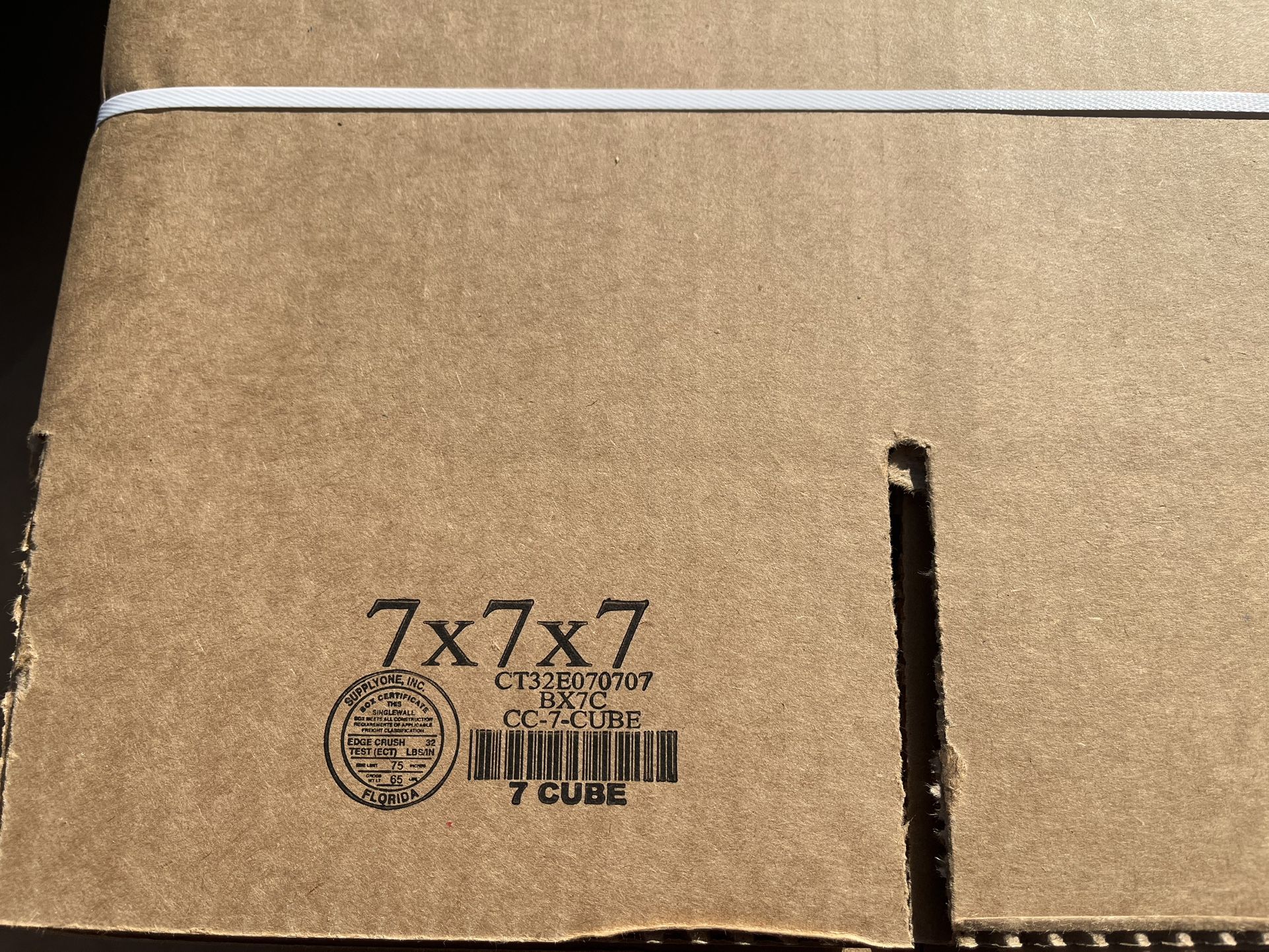 7x7x7 Cardboard Box