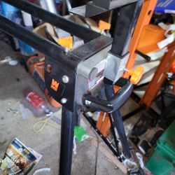 Compound miter saw withstand