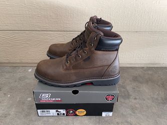 Men’s Skechers Steel Toe Boots - Size 12