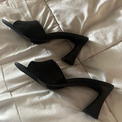 Lauren Conrad Black Sandal Heels, Size 11