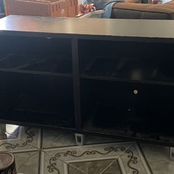 Dresser And Black Shelf