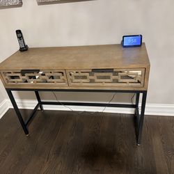 Mirrored Console table and 2 side tables famous brand Tommy Hilfiger Hayworth