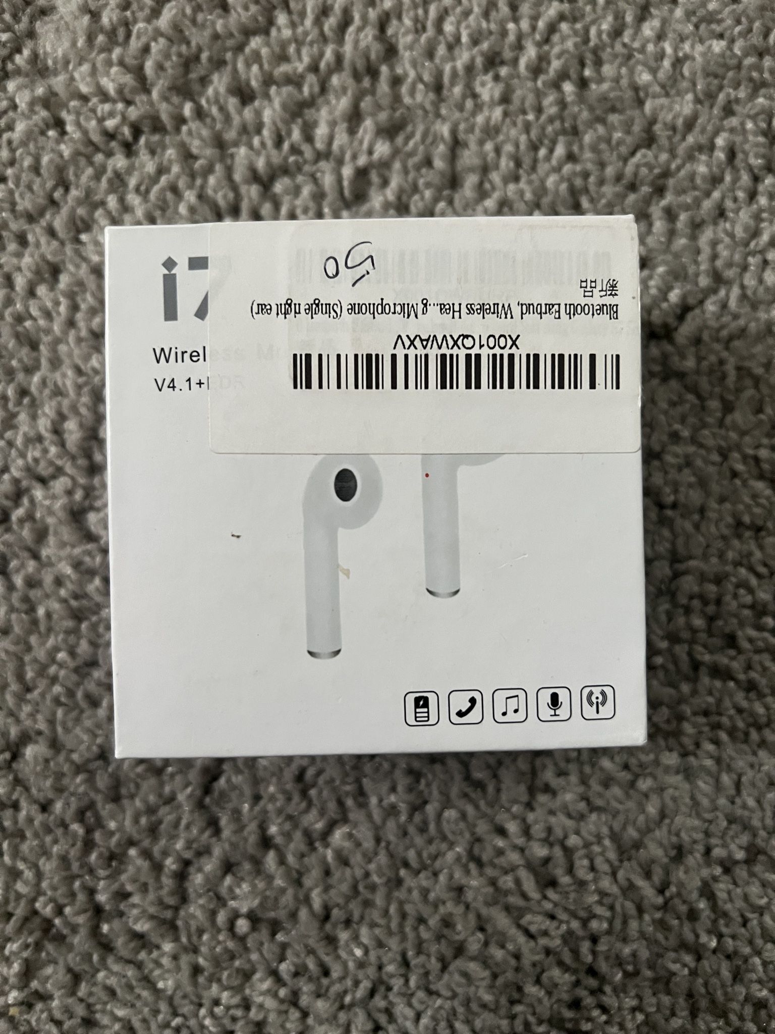 Wireless Bluetooth Earphones Stereo Music Mini One Ear Phone Headset Bluetooth Headphones (Right)