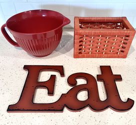 3 Piece Red Kitchen Bundle