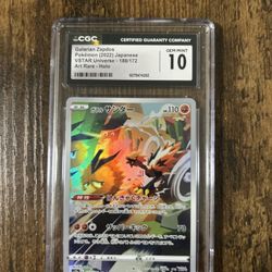 Galarian Zapdos CGC 10