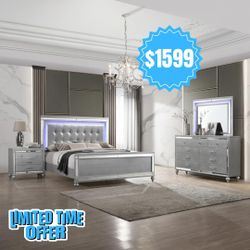 🚨JUEGO DE CUARTO $1599🚨
‼️FREE MATTRESS‼️
💎DE LUJO💎