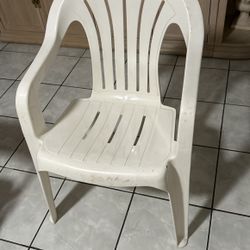 25 Party White Chairs.  15.00 EACH OBO
