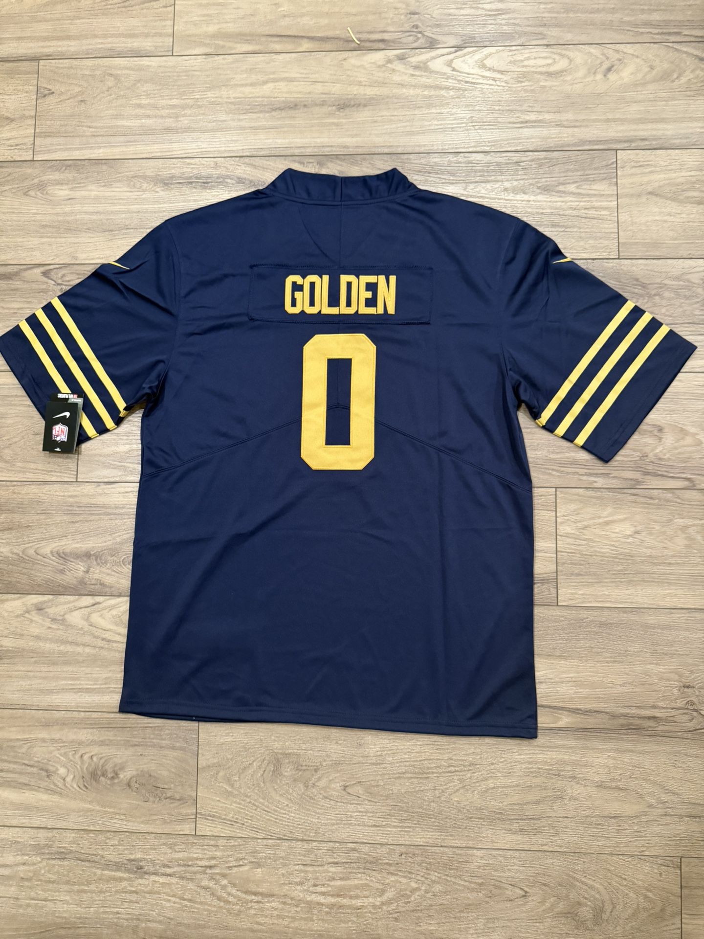 Men’s Greenbay Packers #0 Golden Navy Stitched Jersey, S To 3Xl