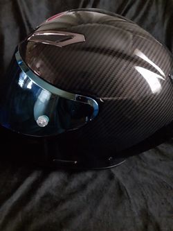 AGV Motorcycle Helmet XL, Iridium Blue New