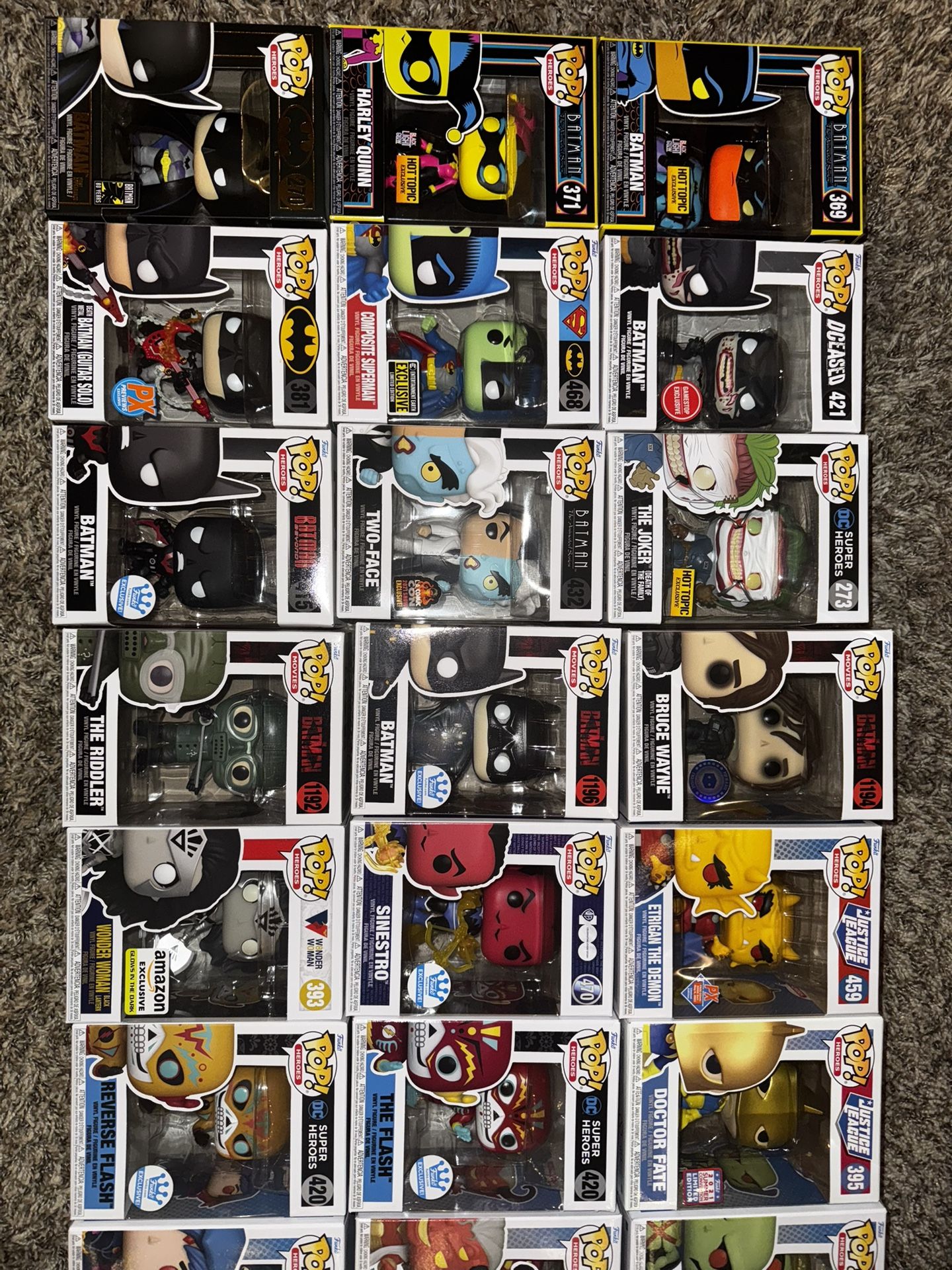 DC Funko Pop Variety Lot