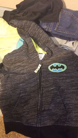 Fleece lined batman sweater hardly worn!