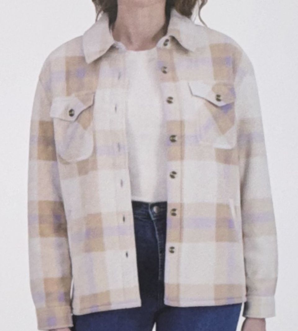 Cozy Plush Shirt Jacket Size Medium Or Large Available NEW