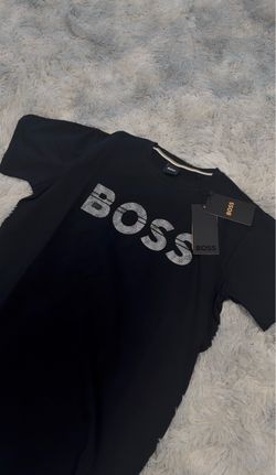 BOSS Grey Logo Shirt – Black