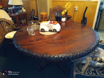 Solid wood table