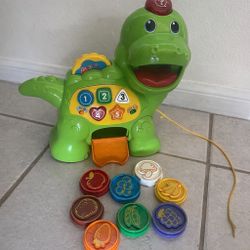 VTech Chomp and Count Dino with Food Pieces