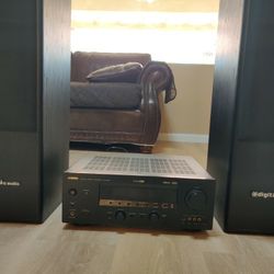 Yamaha HTR-5860 - AV Receiver and 2 Digital Pro Audio SL-T 2.8 Tower Speakers