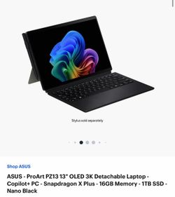 Asus Pro Art Laptop/Tablet