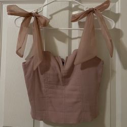 Pink Bow Corset Top 