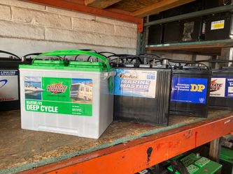 New and used marine deep cicle batteries