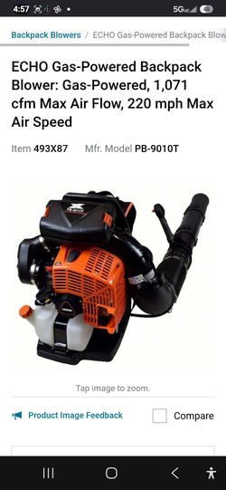 Back pack blower