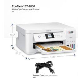 Epson Eco Tank® ET-2850 All-in-One Supertank Printer - Certified Refurbished