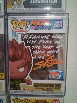Funko Pop Naruto Might Guy #824 Signed Diamond Collection