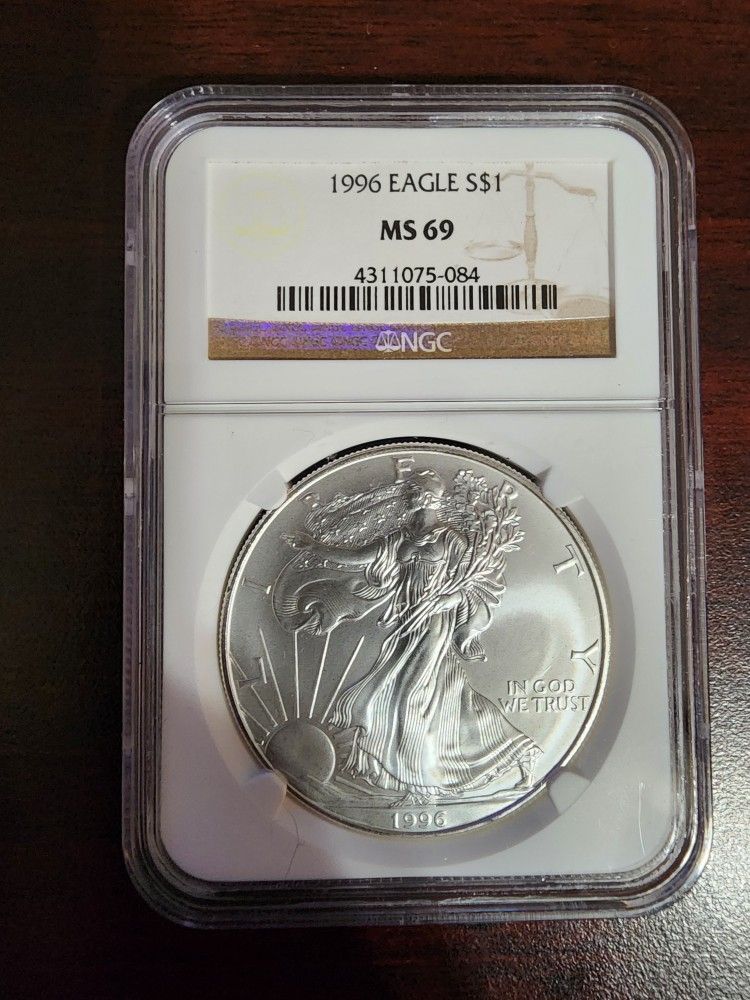 1996 Eagle S$1 MS69 NGC