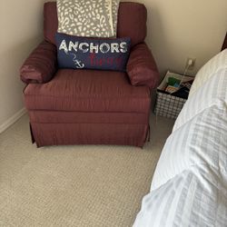 Maroon Club Chair
