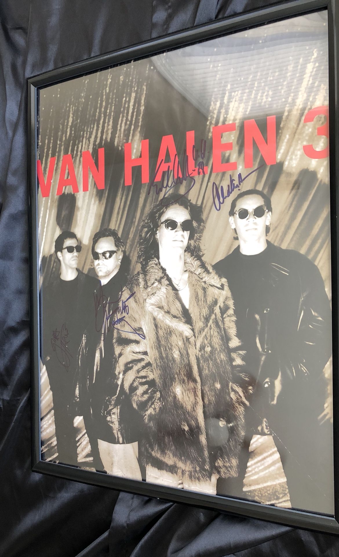 Van Halen Autographed Signed Poster