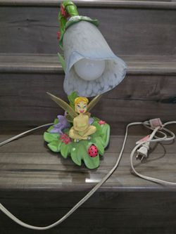 VINTAGE TINKERBELL LAMP WITH ON OFF SWITCH