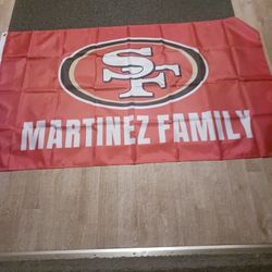 49ers Martinez Family Flags 