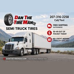 Cheap New 295/75R22.5 Semi Truck Tires, $0-49 Down, No Hard Credit Check Financing