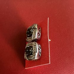 925 Sterling Silver Genuine Blue Diamond Accent Stud Earrings , Marked 925 WJBR , Kay’s Jewelry, New Rubber Backs , Tested In Photos 