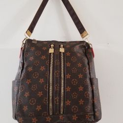 Brown Backpack/ Shoulder Bag