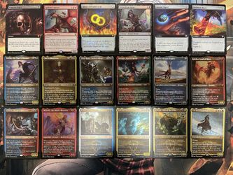 Commander Legends collector and booster cards etched foil