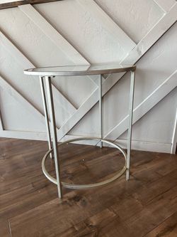 Glass top end table