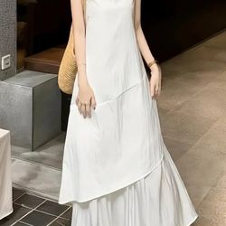 Women's Elegant Sleeveless A-Line Maxi Dress