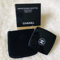 Chanel Mirror Duo Compact Double Facette Makeup Black
