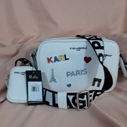 KL #1 / Karl Lagerfeld Paris Camerao Bag.  Honestly  I Would Use  It As A Crossbody.