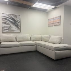 West Elm Harris Bumper Chaise Sectional (Retails $2,800)- Delivery Available!