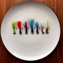 custom hand tied hair jigs