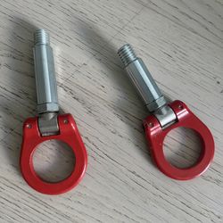 Cusco Folding Tow Hooks Red Toyota Supra 2020+