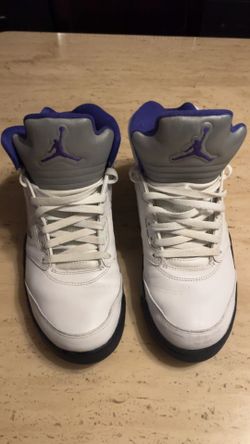 Jordan Retro 5 Concord White/Purple