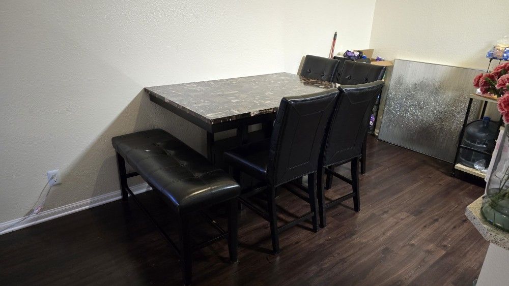 Kitchen Table With Bench