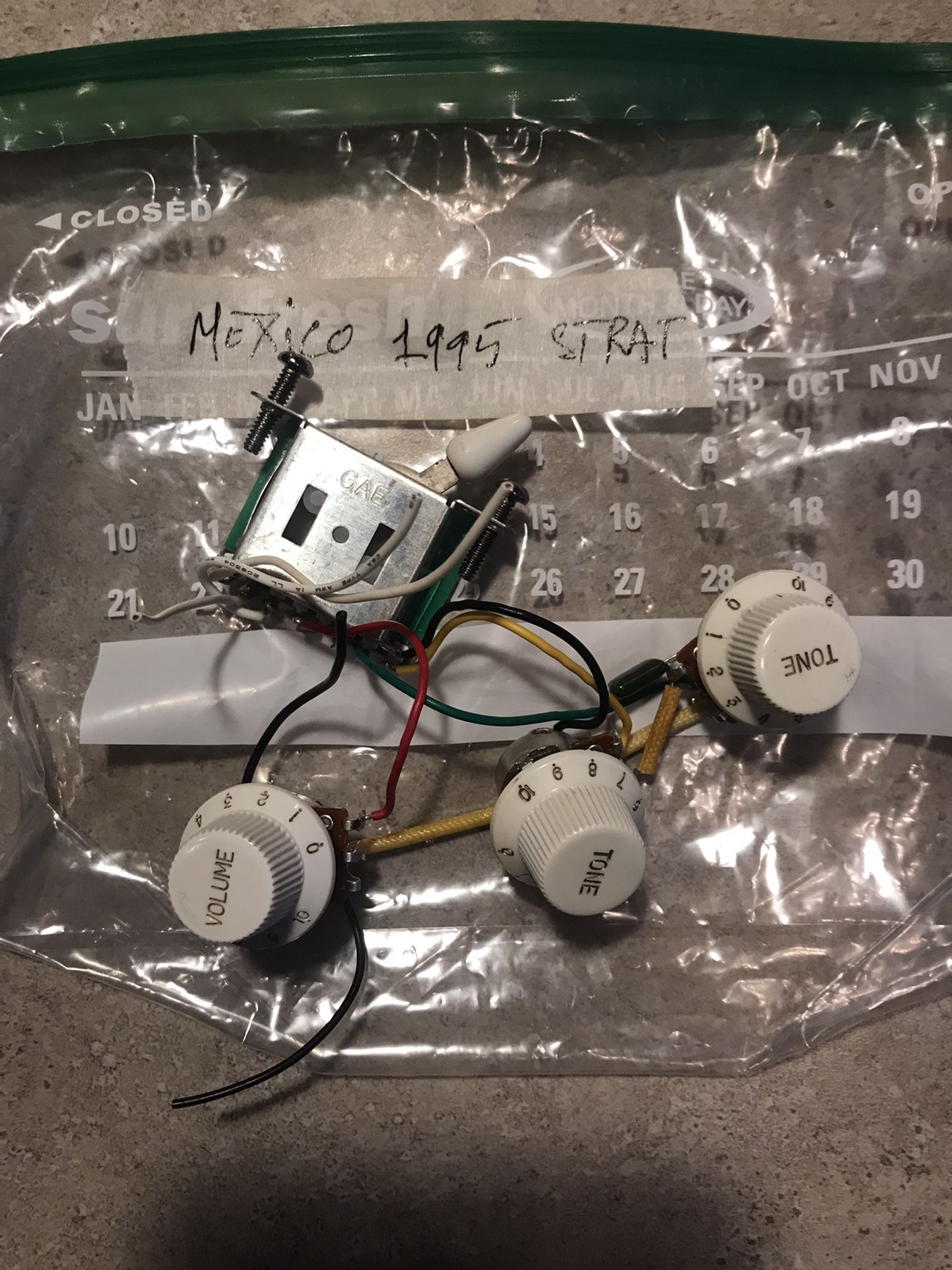 wiring harness 1995 Mexican's strat